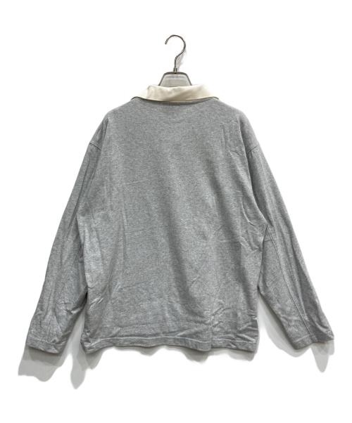 Calvin Klein Jeans（カルバンクラインジーンズ）Calvin Klein Jeans (カルバンクラインジーンズ) 長袖ポロシャツ グレー サイズ:Mの古着・服飾アイテム