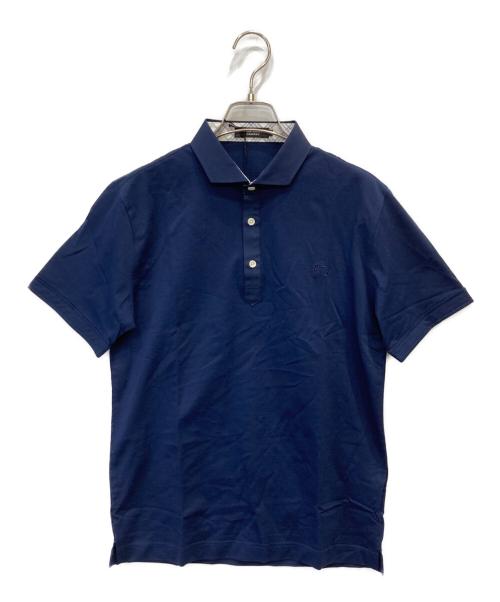 BURBERRY BLACK LABEL（バーバリーブラックレーベル）BURBERRY BLACK LABEL (バーバリーブラックレーベル) ポロシャツ ネイビー サイズ:M 未使用品の古着・服飾アイテム