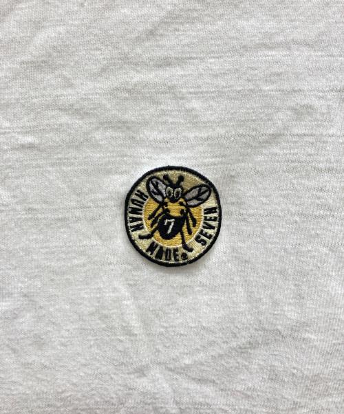 HUMAN MADE（ヒューマンメイド）HUMAN MADE (ヒューマンメイド) ワッペンＴシャツ ホワイト サイズ:Mの古着・服飾アイテム