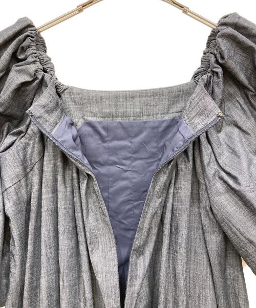 CELFORD（セルフォード）CELFORD (セルフォード) パフスリーブマキシワンピ－ス インディゴ サイズ:Mの古着・服飾アイテム
