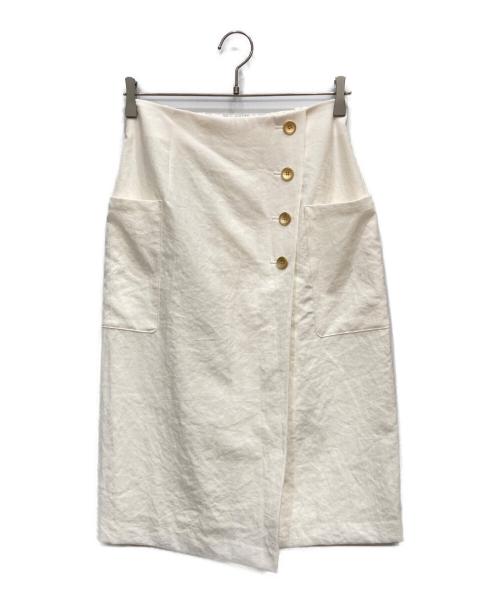 NOLLEY'S（ノーリーズ）NOLLEY'S (ノーリーズ) スカート ホワイト サイズ:Mの古着・服飾アイテム
