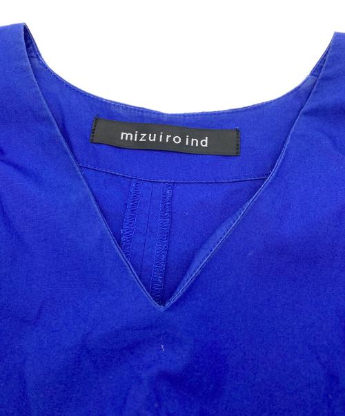 mizuiro-ind（ミズイロインド）mizuiro-ind (ミズイロインド) コクーンワンピース ブルー サイズ:FREEの古着・服飾アイテム