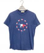 maison kitsuneアシッドメゾンキツネ）の古着「プリントTシャツ」｜ネイビー