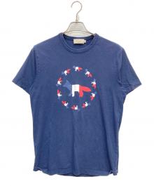 maison kitsune（アシッドメゾンキツネ）の古着「プリントTシャツ」｜ネイビー
