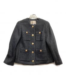 JUSGLITTY（ジャスグリッティー）の古着「ブークレジャコット」｜ブラック