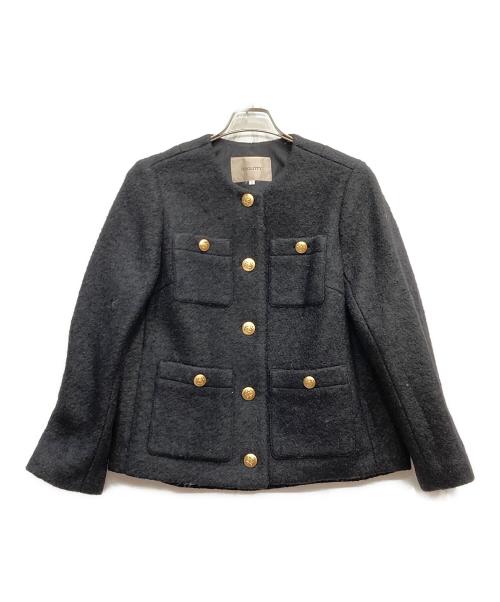 JUSGLITTY（ジャスグリッティー）JUSGLITTY (ジャスグリッティー) ブークレジャコット ブラック サイズ:2の古着・服飾アイテム