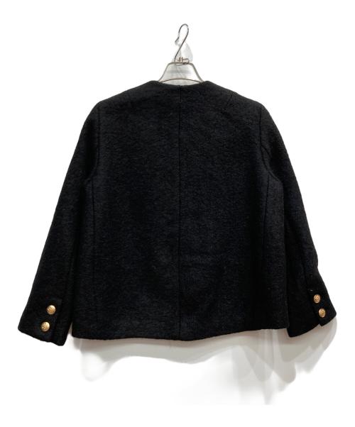 JUSGLITTY（ジャスグリッティー）JUSGLITTY (ジャスグリッティー) ブークレジャコット ブラック サイズ:2の古着・服飾アイテム