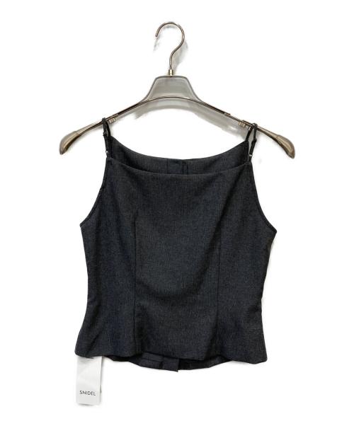 Snidel（スナイデル）Snidel (スナイデル) Susキャミベストトップス グレー サイズ:1 未使用品の古着・服飾アイテム
