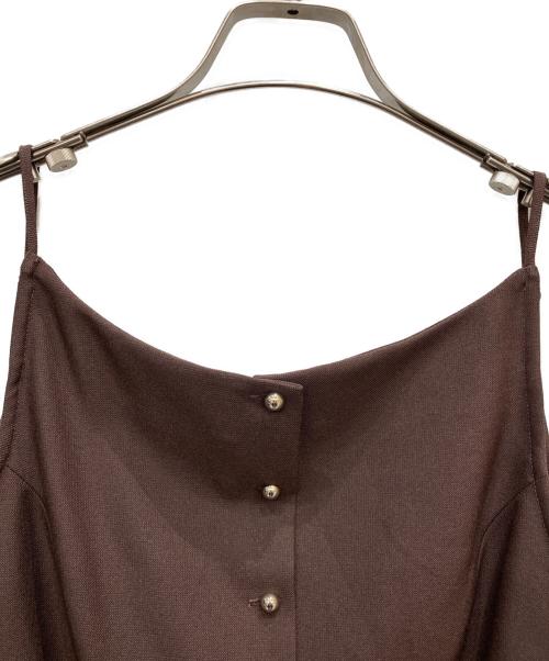 Snidel（スナイデル）Snidel (スナイデル) Susキャミベストトップス ブラウン サイズ:1 未使用品の古着・服飾アイテム