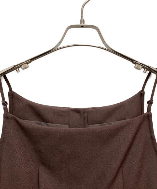 Snidel（スナイデル）Snidel (スナイデル) Susキャミベストトップス ブラウン サイズ:1 未使用品の古着・服飾アイテム