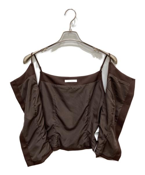 Snidel（スナイデル）Snidel (スナイデル) Susキャミベストトップス ブラウン サイズ:1 未使用品の古着・服飾アイテム