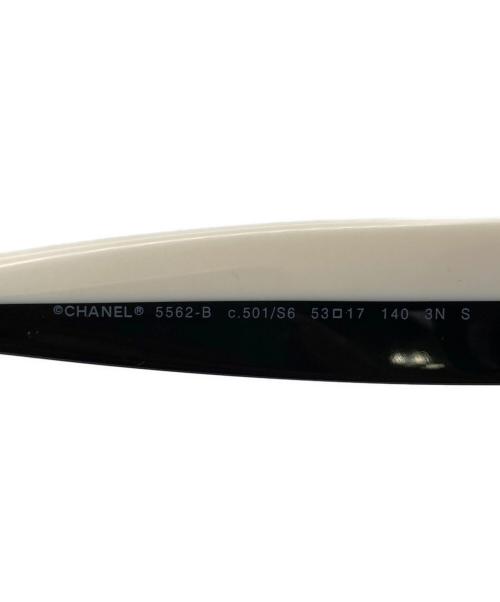 CHANEL（シャネル）CHANEL (シャネル) オーバル シェイプ サングラス ブラック サイズ:53□17 140の古着・服飾アイテム