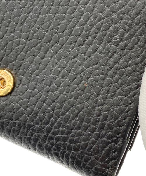 GUCCI（グッチ）GUCCI (グッチ) 3つ折り財布 ブラックの古着・服飾アイテム