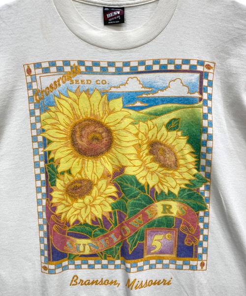 BEST（ベスト）BEST (ベスト) プリントTシャツ ホワイト サイズ:XLの古着・服飾アイテム