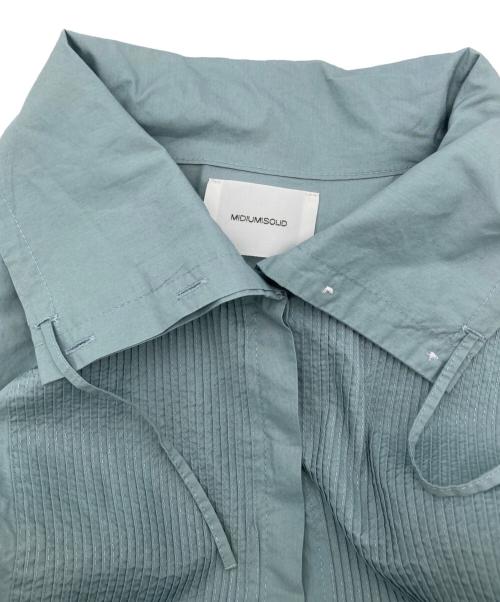 MIDIUMISOLID（ミディウミソリッド）MIDIUMISOLID (ミディウミソリッド) ブラウス ブルー サイズ:FREEの古着・服飾アイテム