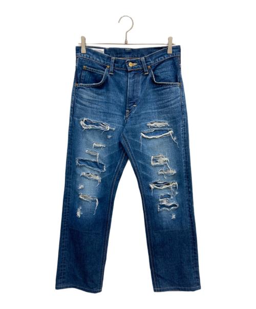 LEE（リー）LEE (リー) ダメージ加工デニムパンツ インディゴ サイズ:w28の古着・服飾アイテム