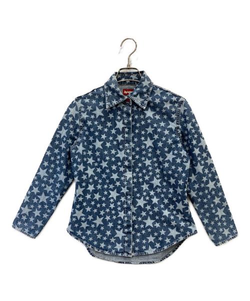 Hysteric Glamour（ヒステリックグラマー）Hysteric Glamour (ヒステリックグラマー) スターデザインデニムシャツ インディゴ サイズ:FREEの古着・服飾アイテム