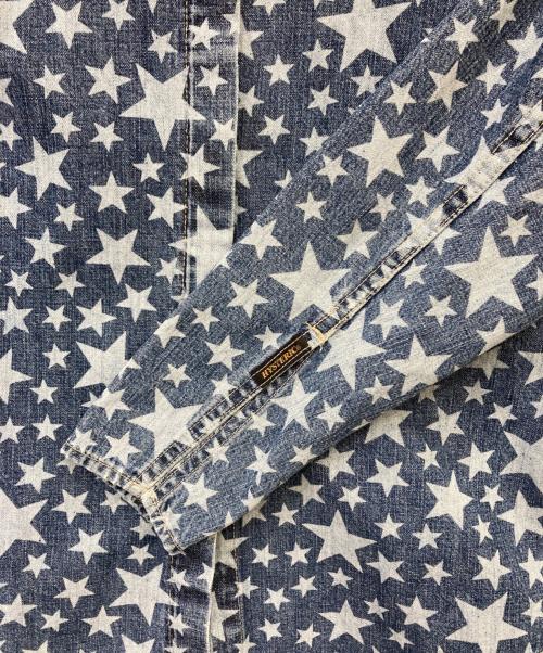 Hysteric Glamour（ヒステリックグラマー）Hysteric Glamour (ヒステリックグラマー) スターデザインデニムシャツ インディゴ サイズ:FREEの古着・服飾アイテム