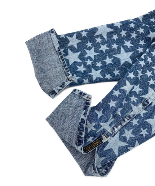 Hysteric Glamour（ヒステリックグラマー）Hysteric Glamour (ヒステリックグラマー) スターデザインデニムシャツ インディゴ サイズ:FREEの古着・服飾アイテム