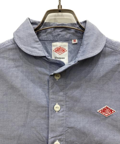 DANTON（ダントン）DANTON (ダントン) OXFORD半袖シャツ ブルー サイズ:36の古着・服飾アイテム