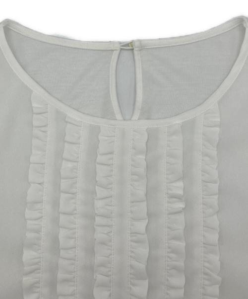 ANAYI（アナイ）ANAYI (アナイ) フリルブラウス ホワイト サイズ:38の古着・服飾アイテム
