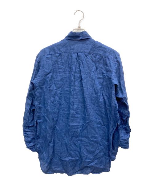 POLO RALPH LAUREN（ポロ・ラルフローレン）POLO RALPH LAUREN (ポロ・ラルフローレン) リネンシャツ ブルーの古着・服飾アイテム