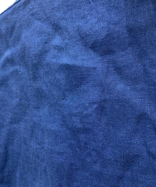 POLO RALPH LAUREN（ポロ・ラルフローレン）POLO RALPH LAUREN (ポロ・ラルフローレン) リネンシャツ ブルーの古着・服飾アイテム