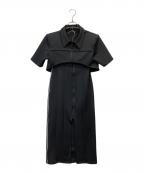 JOSEMOONジョゼムーン）の古着「JACKET SET JERSEY DRESS」｜ブラック