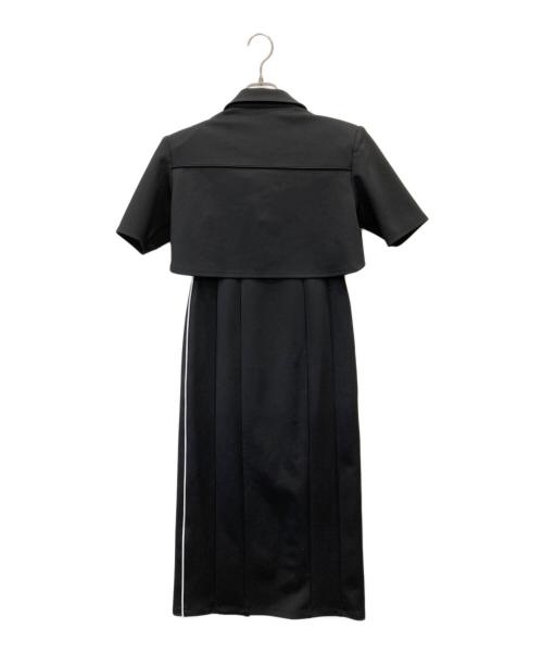 JOSEMOON（ジョゼムーン）JOSEMOON (ジョゼムーン) JACKET SET JERSEY DRESS ブラック サイズ:Mの古着・服飾アイテム