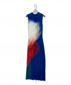 JOSEMOONジョゼムーン）の古着「PRINTED KINIT DRESS」｜ブルー