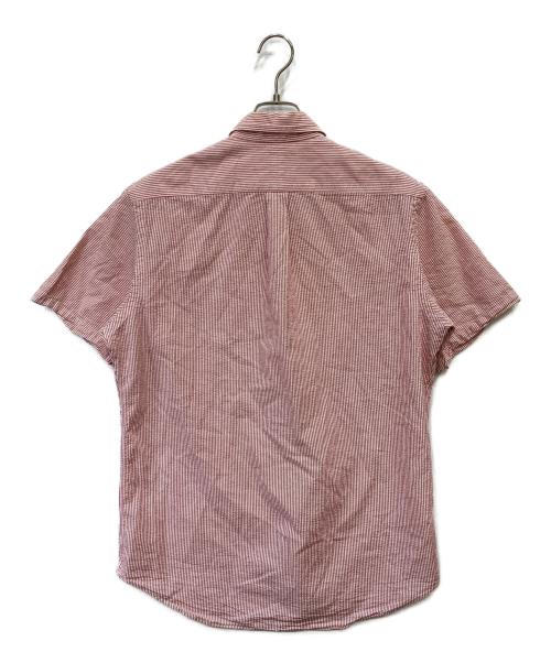 RALPH LAUREN（ラルフローレン）RALPH LAUREN (ラルフローレン) シアサッカーストライプシャツ レッド サイズ:Mの古着・服飾アイテム