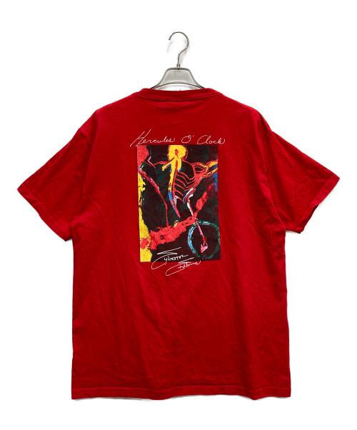 PLANET HOLLYWOOD（プラネットハリウッド）PLANET HOLLYWOOD (プラネットハリウッド) アート バックプリント Tシャツ レッド サイズ:XLの古着・服飾アイテム