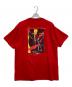 PLANET HOLLYWOOD (プラネットハリウッド) アート バックプリント Tシャツ レッド サイズ:XL：8000円