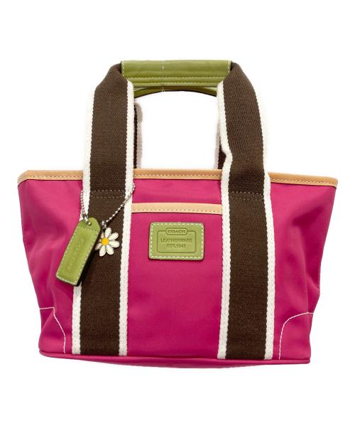 COACH（コーチ）COACH (コーチ) ハンドバッグ ピンクの古着・服飾アイテム