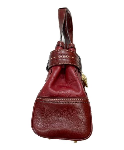 COACH（コーチ）COACH (コーチ) ハンドバッグ レッドの古着・服飾アイテム