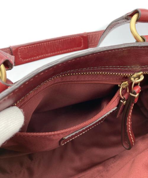 COACH（コーチ）COACH (コーチ) ハンドバッグ レッドの古着・服飾アイテム