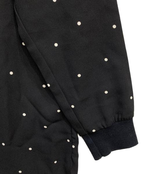 BEARDSLEY（ビアズリー）BEARDSLEY (ビアズリー) ドット柄プルオーバーブラウス ブラック サイズ:FREEの古着・服飾アイテム