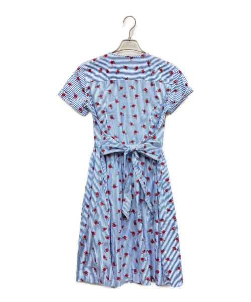 BROOKS BROTHERS（ブルックスブラザーズ）BROOKS BROTHERS (ブルックスブラザーズ) 花柄ワンピース ブルー サイズ:2の古着・服飾アイテム