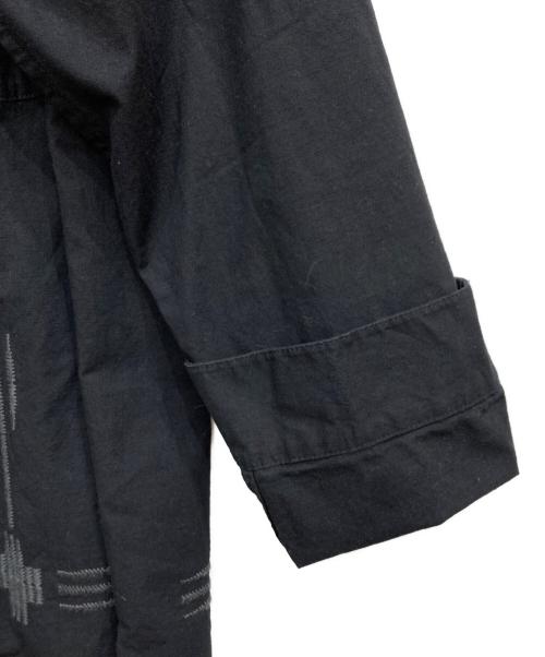 PENDLETON（ペンドルトン）PENDLETON (ペンドルトン) エンブロイダリー オープンカラーシャツ ブラック サイズ:Mの古着・服飾アイテム