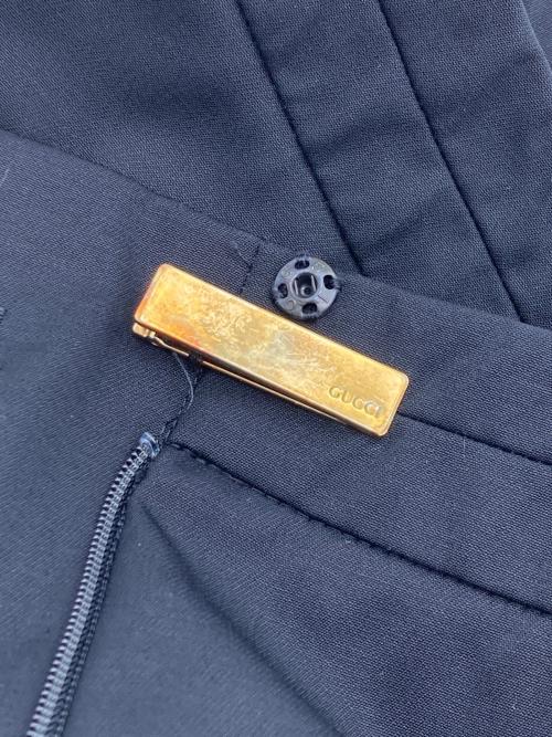 GUCCI（グッチ）GUCCI (グッチ) フレアスラックス ブラック サイズ:38の古着・服飾アイテム