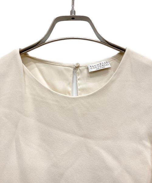 BRUNELLO CUCINELLI（ブルネロクチネリ）BRUNELLO CUCINELLI (ブルネロクチネリ) ノースリーブブラウス アイボリー サイズ:XSの古着・服飾アイテム