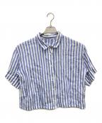 SHIPSシップス）の古着「ヒヨク リネンシャツ レディース」｜ブルー