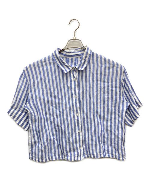 SHIPS（シップス）SHIPS (シップス) ヒヨク リネンシャツ レディース ブルー サイズ:表記なしの古着・服飾アイテム