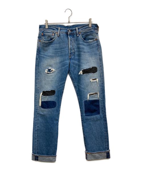 LEVI'S（リーバイス）LEVI'S (リーバイス) リペア加工デニムパンツ インディゴ サイズ:Mの古着・服飾アイテム