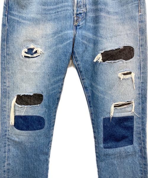 LEVI'S（リーバイス）LEVI'S (リーバイス) リペア加工デニムパンツ インディゴ サイズ:Mの古着・服飾アイテム