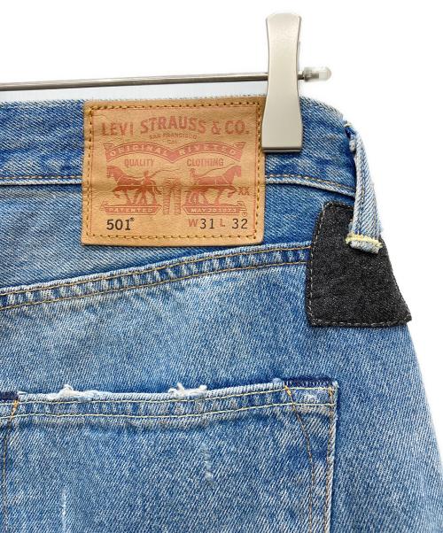 LEVI'S（リーバイス）LEVI'S (リーバイス) リペア加工デニムパンツ インディゴ サイズ:Mの古着・服飾アイテム