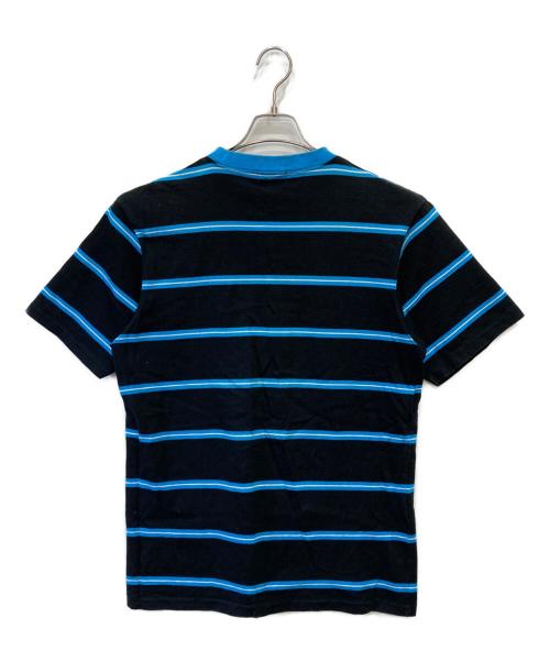 GOODENOUGH（グッドイナフ）GOODENOUGH (グッドイナフ) finesse (フィネス) ボーダーTシャツ ブルー サイズ:Ⅼの古着・服飾アイテム