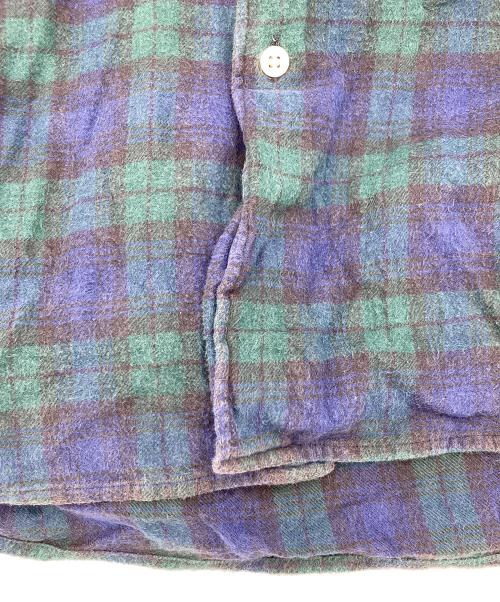 GOODENOUGH（グッドイナフ）GOODENOUGH (グッドイナフ) finesse (フィネス) チェッネルシャツ グリーン サイズ:Lの古着・服飾アイテム