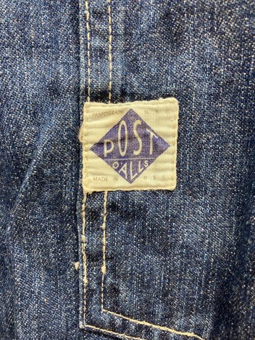 POST O'ALLS（ポストオーバーオールズ）POST O'ALLS (ポストオーバーオールズ) カバーオール インディゴ サイズ:Lの古着・服飾アイテム