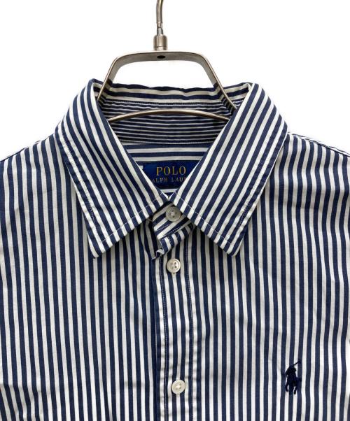 POLO RALPH LAUREN（ポロ・ラルフローレン）POLO RALPH LAUREN (ポロ・ラルフローレン) ストライプシャツ ブルー サイズ:表示なしの古着・服飾アイテム